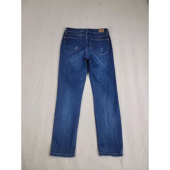 Judy Blue Womens 28x26.5 Jeans Relaxed Distressed Mid Rise Medium Stretch Modern - Picture 13 of 14